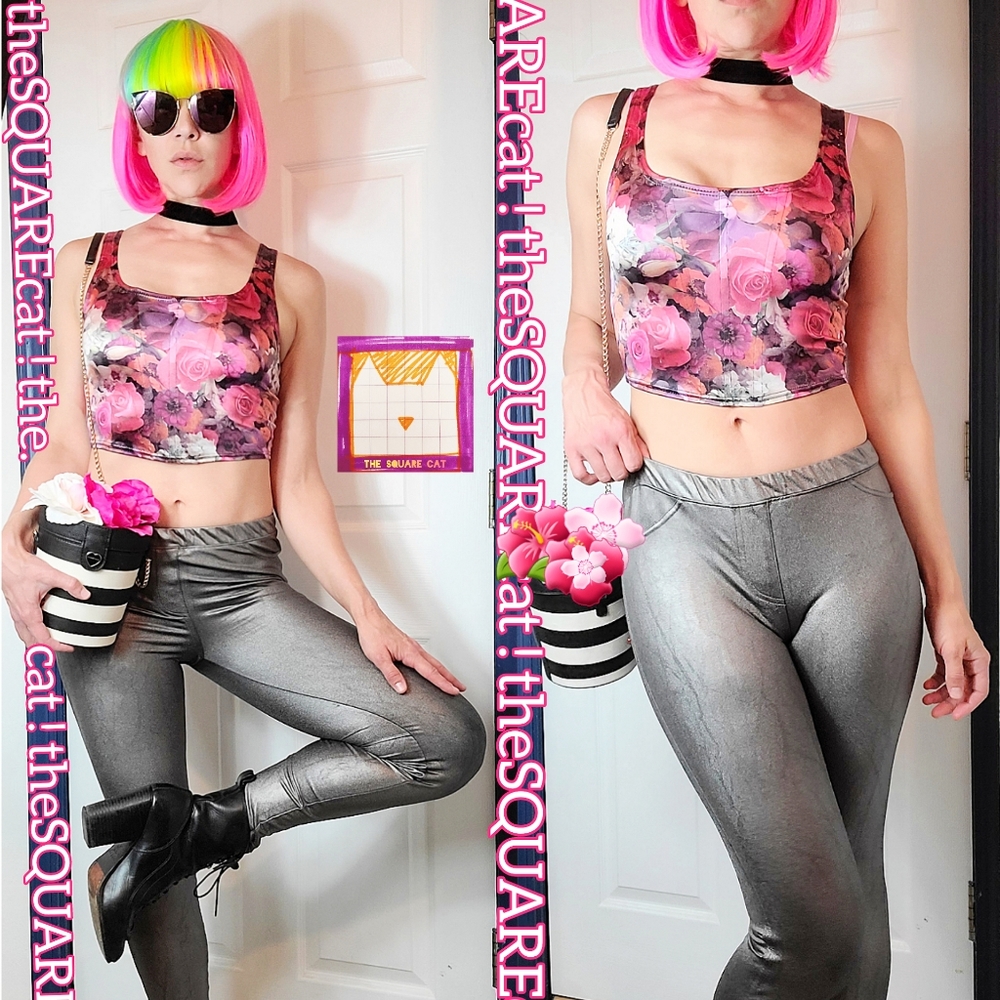 HUE 🦋 nwot! Silver / Pewter 2 POCKETS sexy pants!